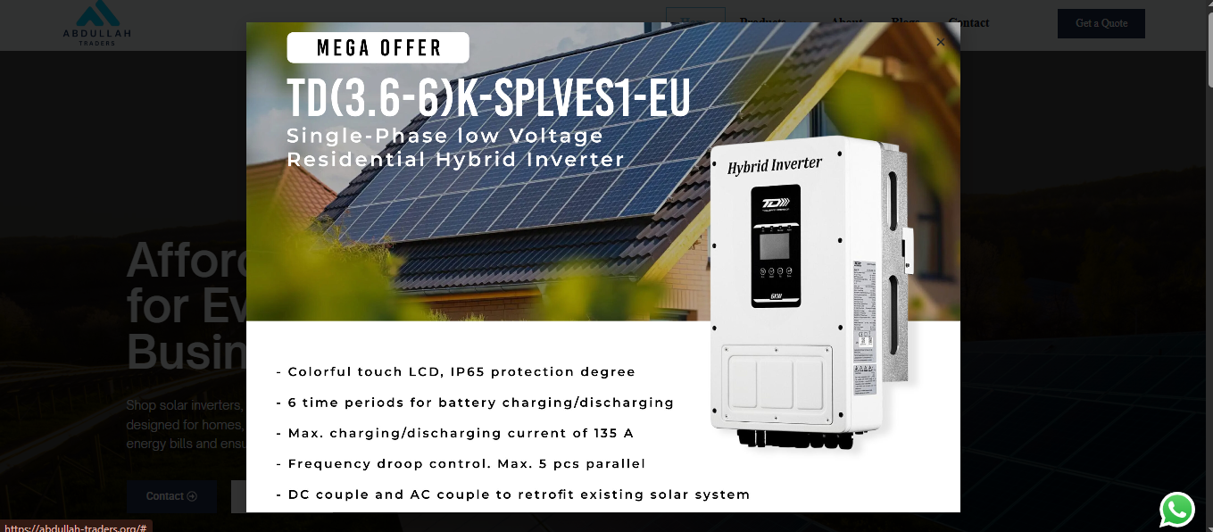 Abdullah Traders E-commerce Website Development